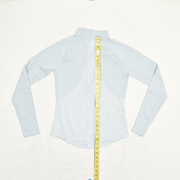 Under Armour Women's 1/4 Zip Sweatshirt Long Sleeve Polyester Gray Size M RUN - Picture 5 of 8